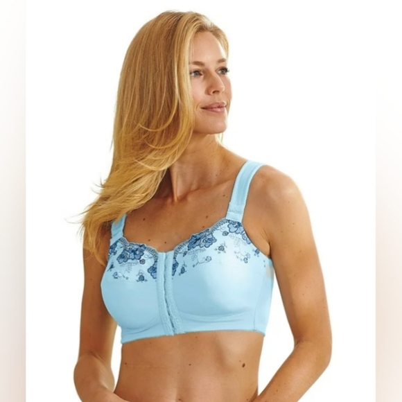 Dr. Leonard's Cozee Corner Embroidered Posture Bra 42B - Picture 2 of 11